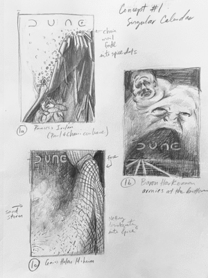  thumbnail sketches art director dune