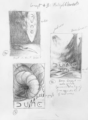  thumbnail sketches art director dune