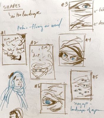 banner thumbnail sketches art director dune