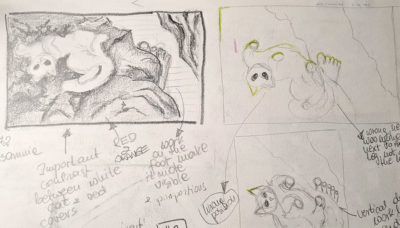 Color Track: Night Painting, Thumbnail Sketches