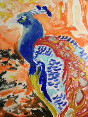 Oil Pastels & Oil Sticks: Drawing Peacocks