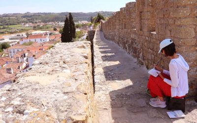 Plein Air Landscape Painting in Óbidos, Portugal