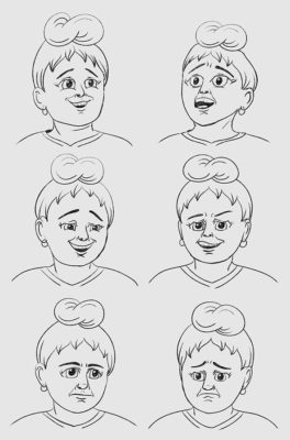 Character Design, Facial Expressions