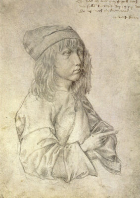 Durer drawing self portrait art history