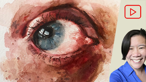 Painting an Eye with Watercolor