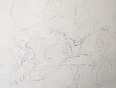 Expressive Drawing Track: Moving Figures