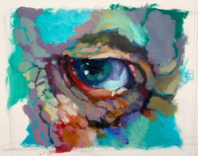 Acrylic Painting, Eye