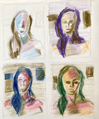 Portrait Track: Mood Portrait, Thumbnail Sketches