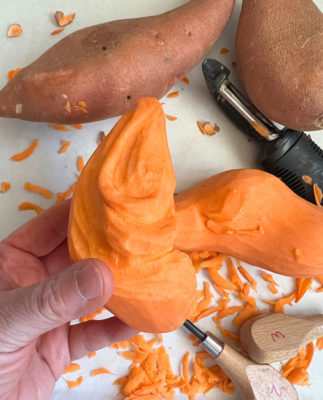 Carving a Sweet Potato, Clara Lieu