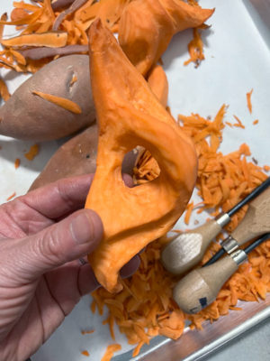 Carving a Sweet Potato, Clara Lieu