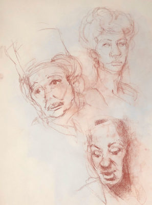 Drawing Female Portraits in Conte Crayon