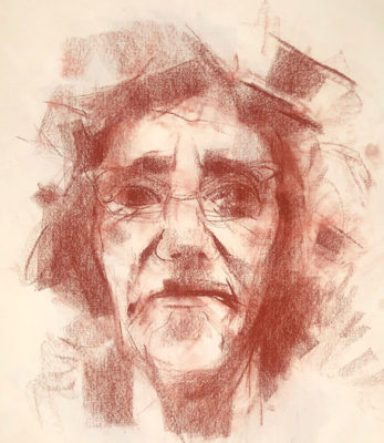 Drawing Female Portraits in Conte Crayon