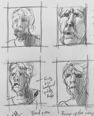 Thumbnail Sketches: Portrait Compositions