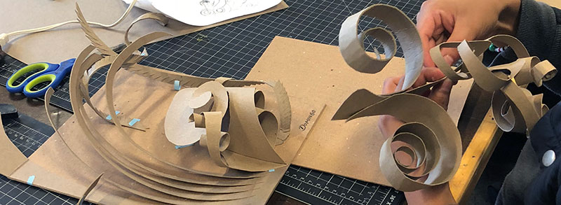 Chipboard Sculptures, banner