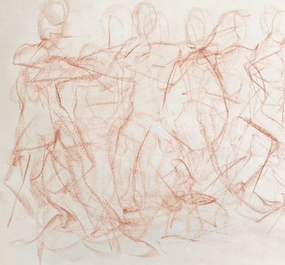 Expressive Drawing Track: Moving Figures