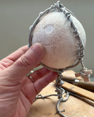 Sculpting a Skull with Air Dry Clay