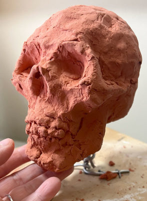 Sculpting a Skull with Air Dry Clay