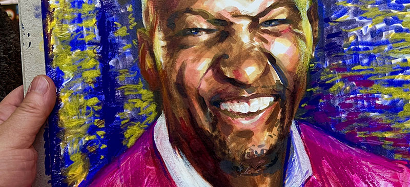 banner marker drawing fan art Terry Crews