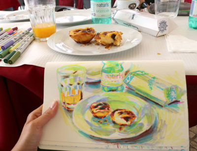 Pastéis de Belém Marker Drawing, Cat Huang