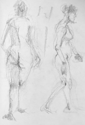 2 min. figure gesture drawings: Muybridge