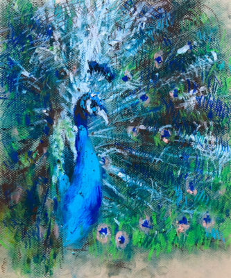 Oil Pastels & Oil Sticks: Drawing Peacocks