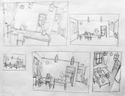 Thumbnail Sketches, Personal Narratives Prompt, Kaining Wang