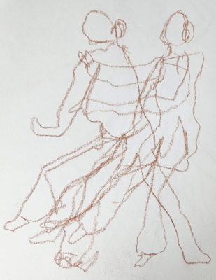 Expressive Drawing Track: Moving Figures