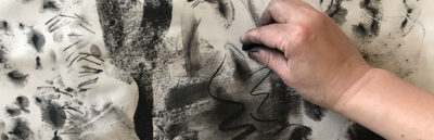 Wet Charcoal Drawing, banner