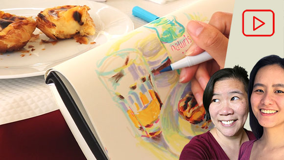 Pastéis de Belém Marker Drawing, Cat Huang