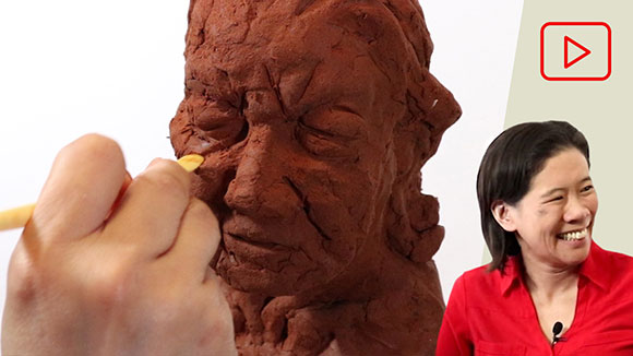Portrait Sculpture with Air Dry Clay
