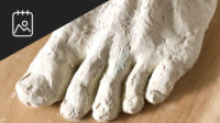 Sculpting a Foot in Clay