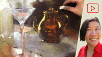 Drawing Glass in Soft Pastel