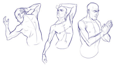 Drawing a male torso in Clip Studio Paint, Jordan McCracken-Foster