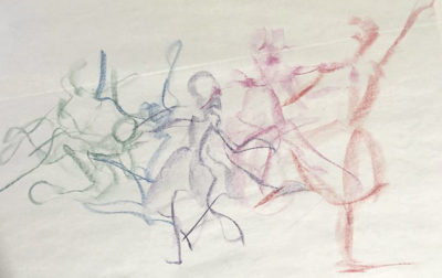 Expressive Drawing Track: Moving Figures