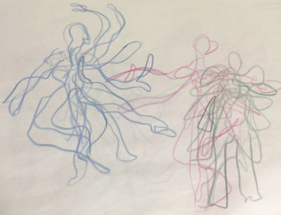 Expressive Drawing Track: Moving Figures