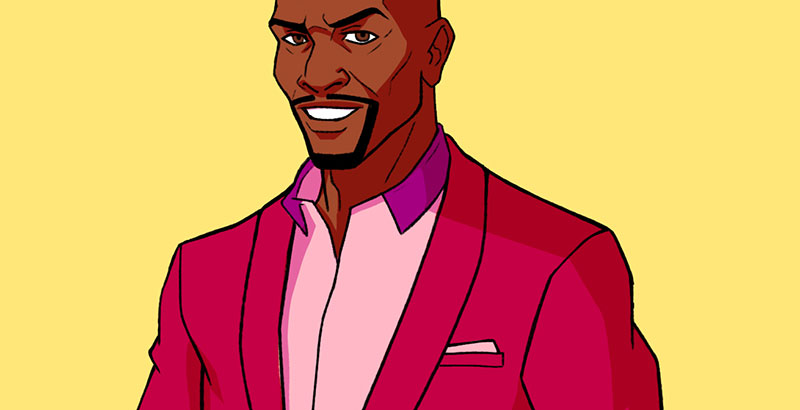 banner marker drawing fan art Terry Crews