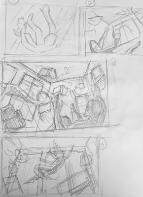 Landscapes Track: Underwater Scene, thumbnail sketches