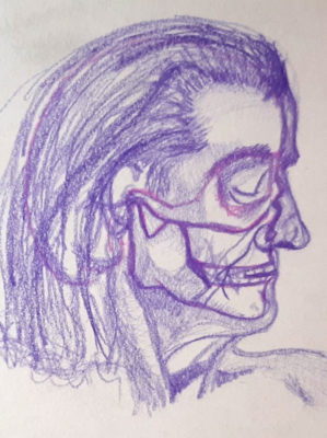 Portrait Track: Skull inside a Head Drawing