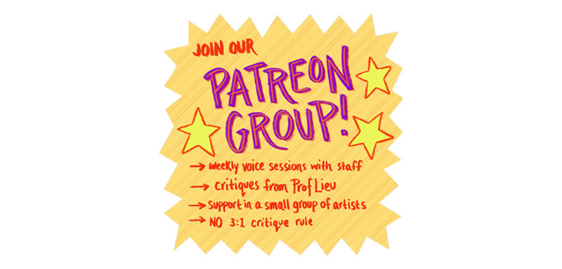 Patreon group front page
