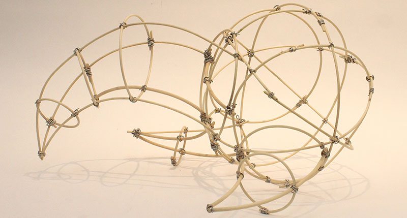 banner, 3D: Reed & Wire Sculptures