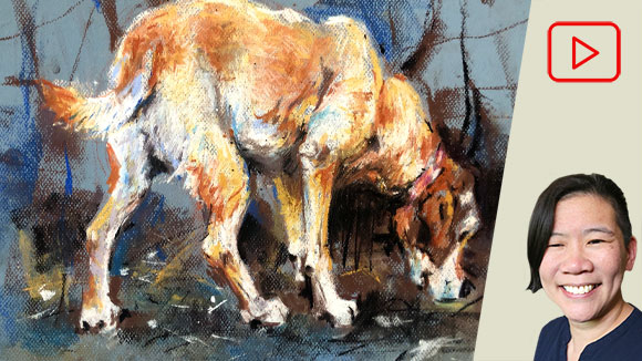 workshop: drawing dogs soft pastel